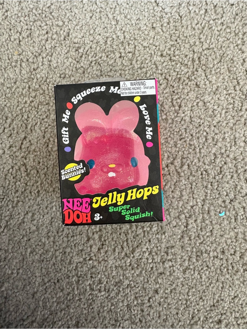 Needoh Jelly Hops Pink Scented Bunny Kids Toy